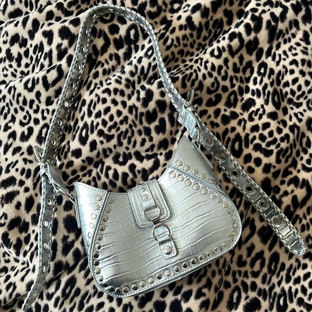 nwot urban outfitters silver bag